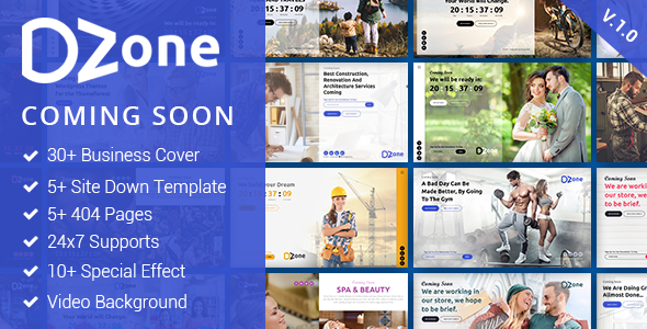Multipurpose Coming Soon | Under Construction Template For Multiple Business