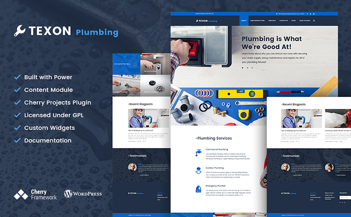Plumbing WordPress Theme 