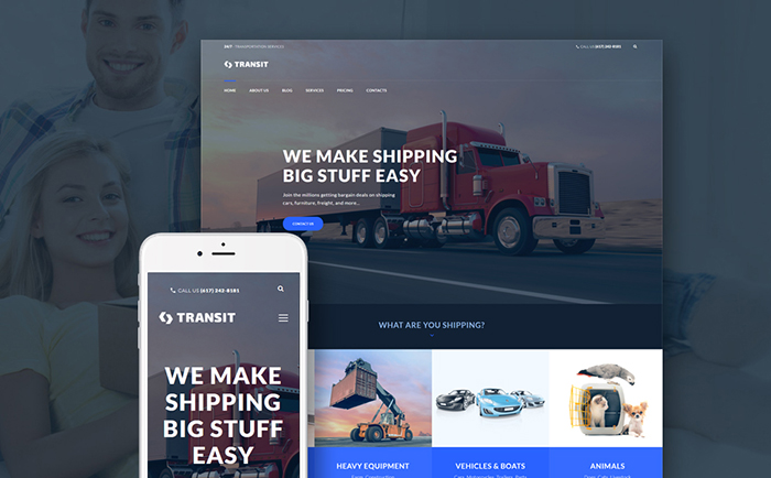 Logistics WordPress Theme 