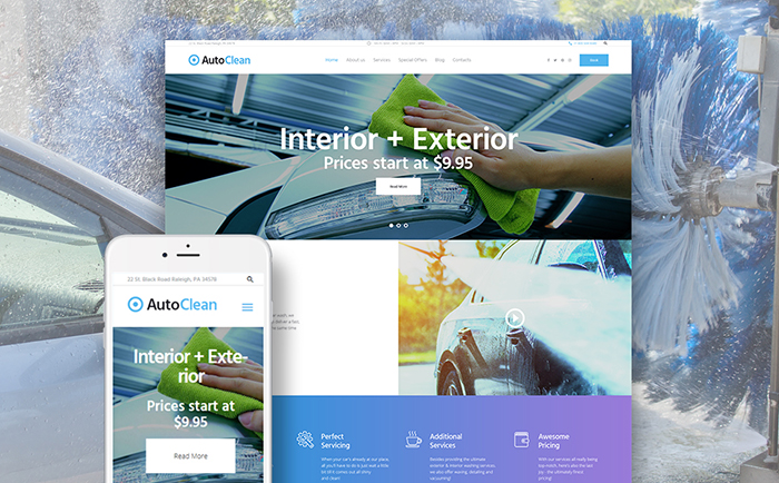 Car Wash WP Theme 