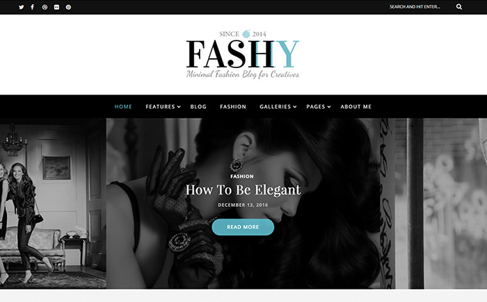 Fashy - Fashion Blog WordPress Theme
