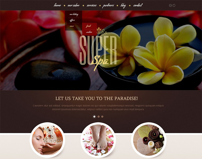  Beauty Salon WordPress Theme