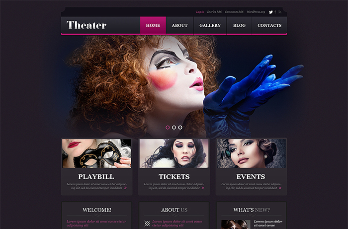 Theater Responsive WordPress Theme