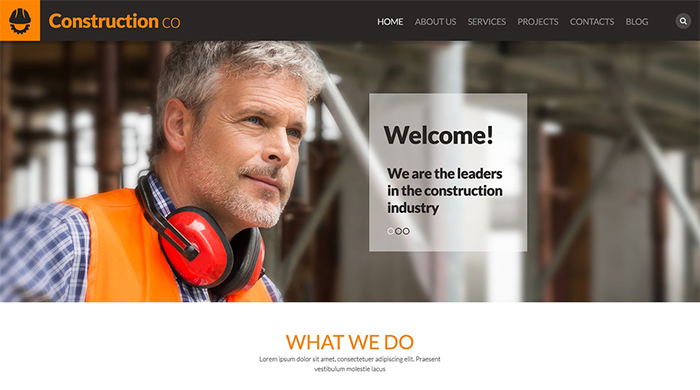 Construction Business WordPress Theme