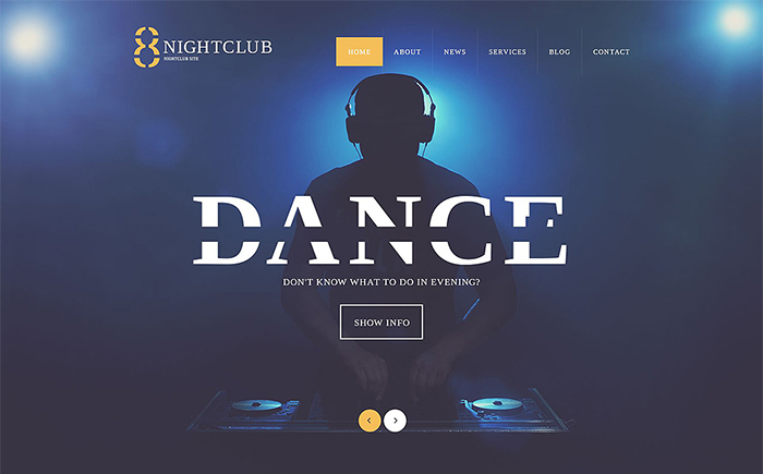 NightLife WordPress Theme