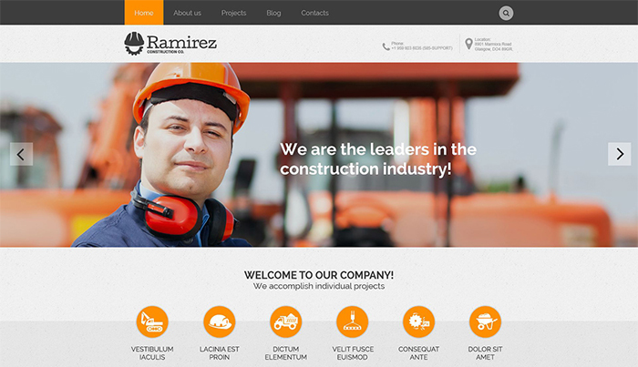 Construction Company WP Theme