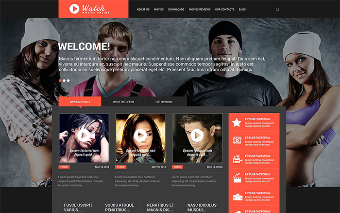 Movie Responsive WordPress Theme