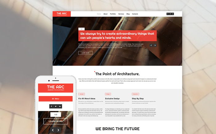 Architecture Responsive WordPress Theme