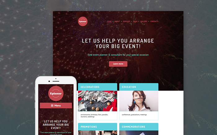Event Planner WordPress Theme 