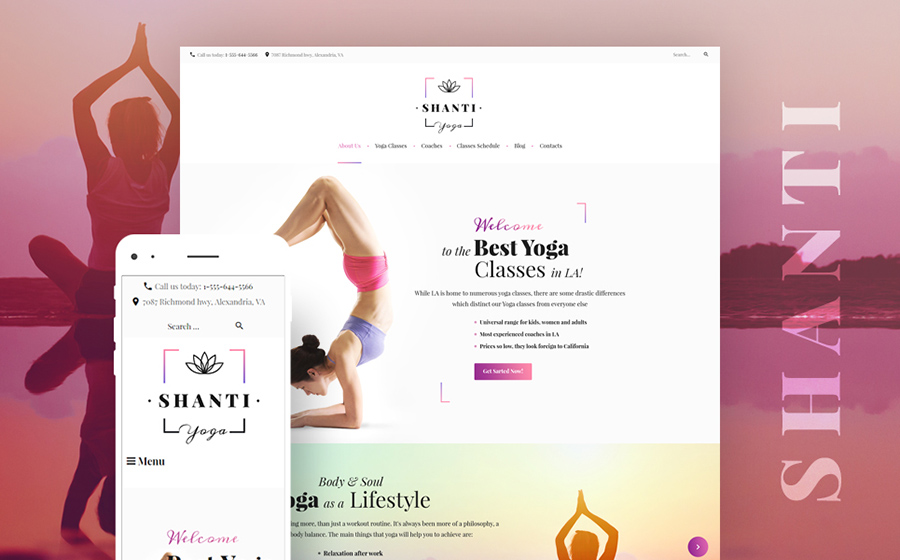 Yoga WordPress Theme 