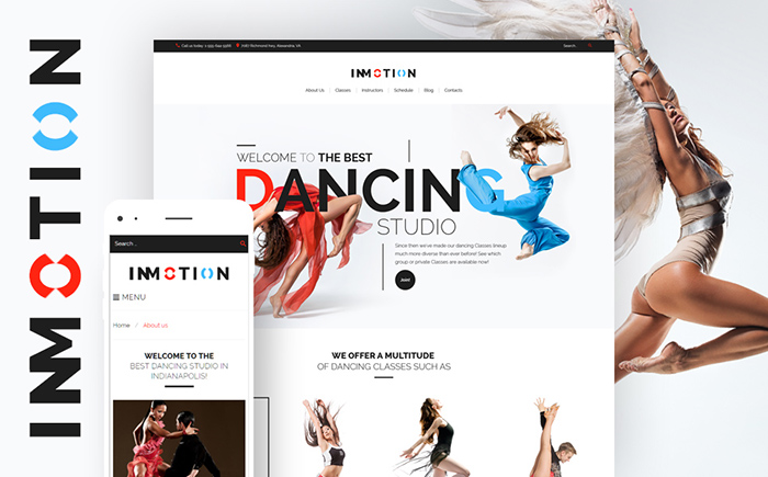 Dance School WordPress Theme 