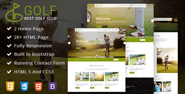 Golf Club - Golf Course HTML Template