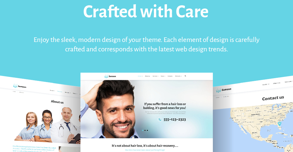Hair Salon Word Press template