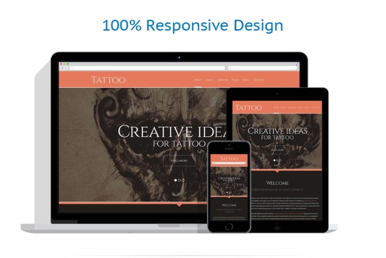 Tattoo Salon Responsive Word Press Theme
