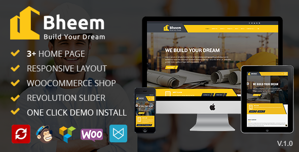 Bheem : Construction WordPress Theme