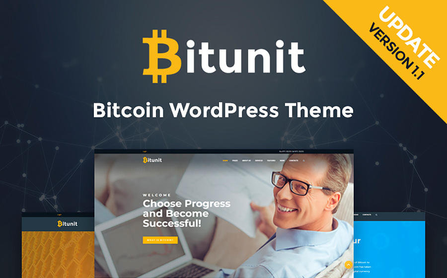 Bitunit – Colorful Bitcoin Cryptocurrency WordPress Theme