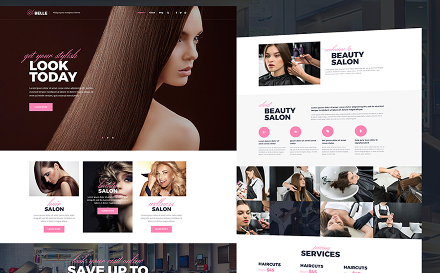 MaBelle – Eye-catching Beauty Salon WordPress Theme