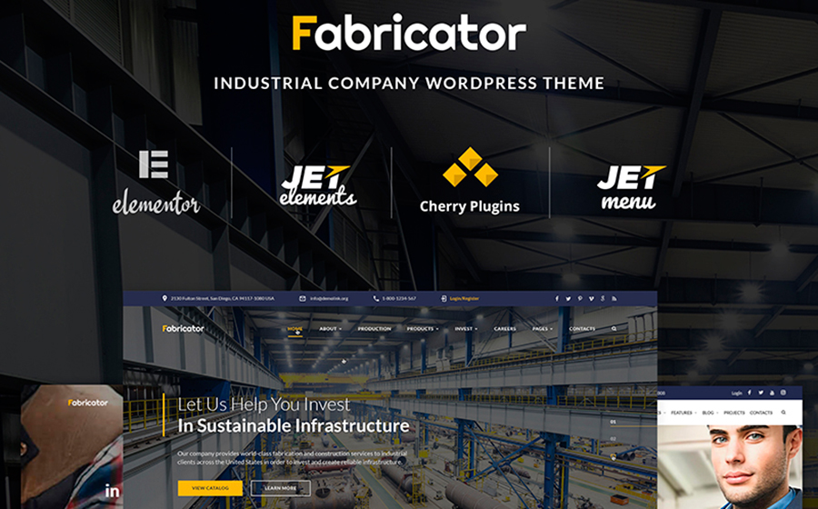 Fabricator – Cool Industrial Company WordPress Theme