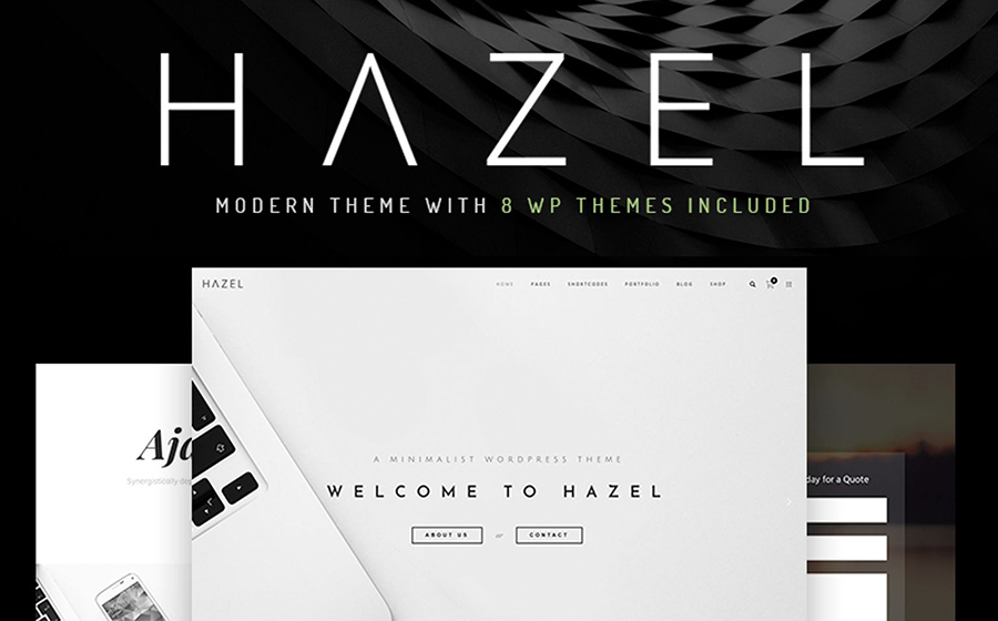 Hazel - Clean and Minimalist Multipurpose Responsive WordPress Theme