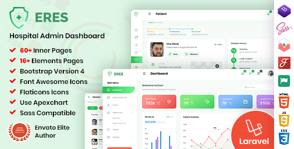 Eres - Laravel Hospital Admin Template