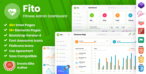 Fito - Fitness Admin Dashboard Template