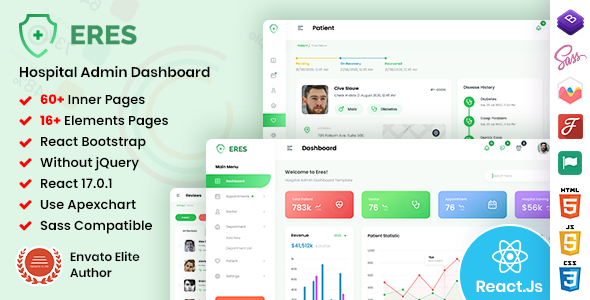 ERES - Hospital Admin Dashboard React Template