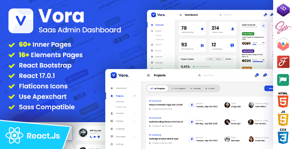 Vora - Saas React Admin Dashboard Template