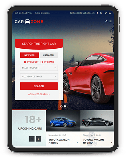 Carzone Tablet Image