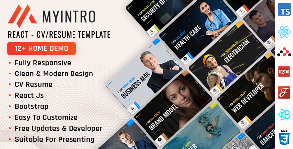 React MyIntro Preview Image